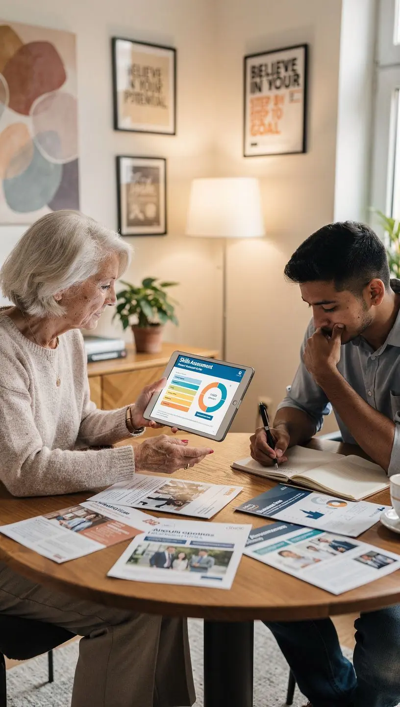 Teammeeting zur Entwicklung individueller Karriereziele und Strategien