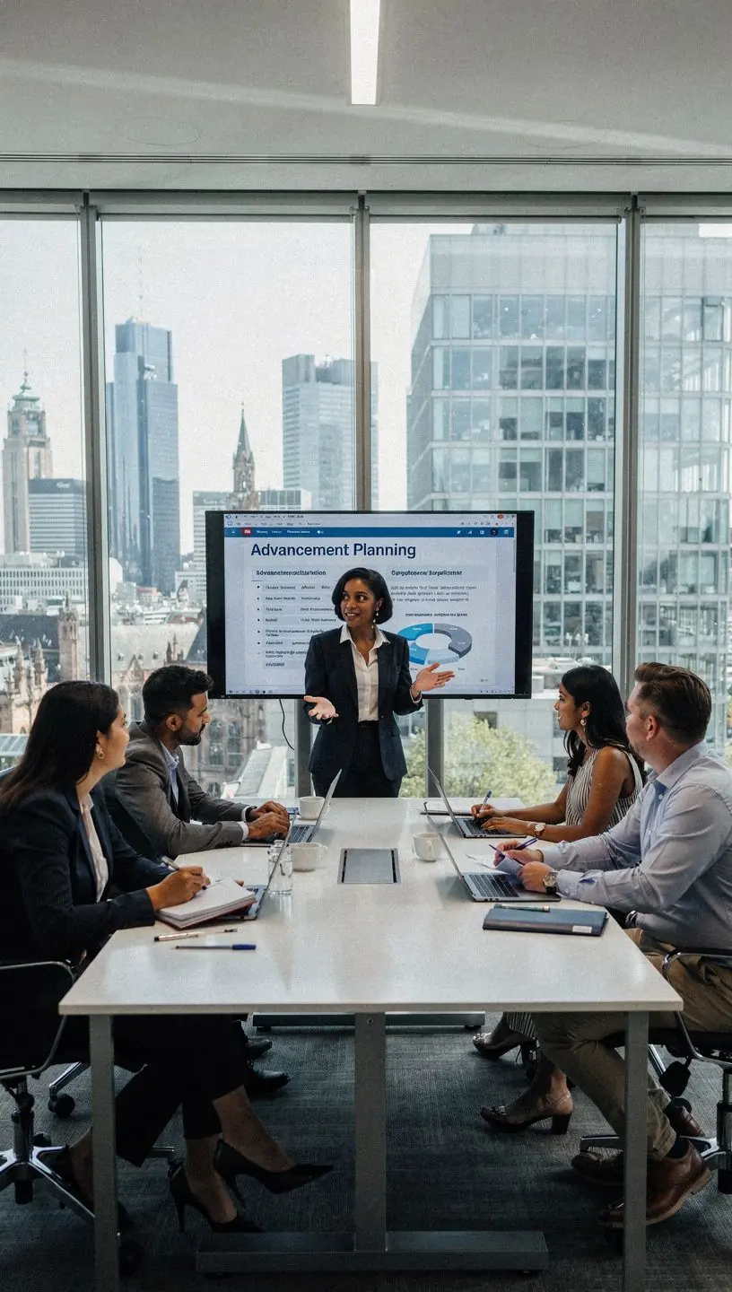 Coach zeigt praxisorientierte Tipps zur Verbesserung von Fähigkeiten am Laptop